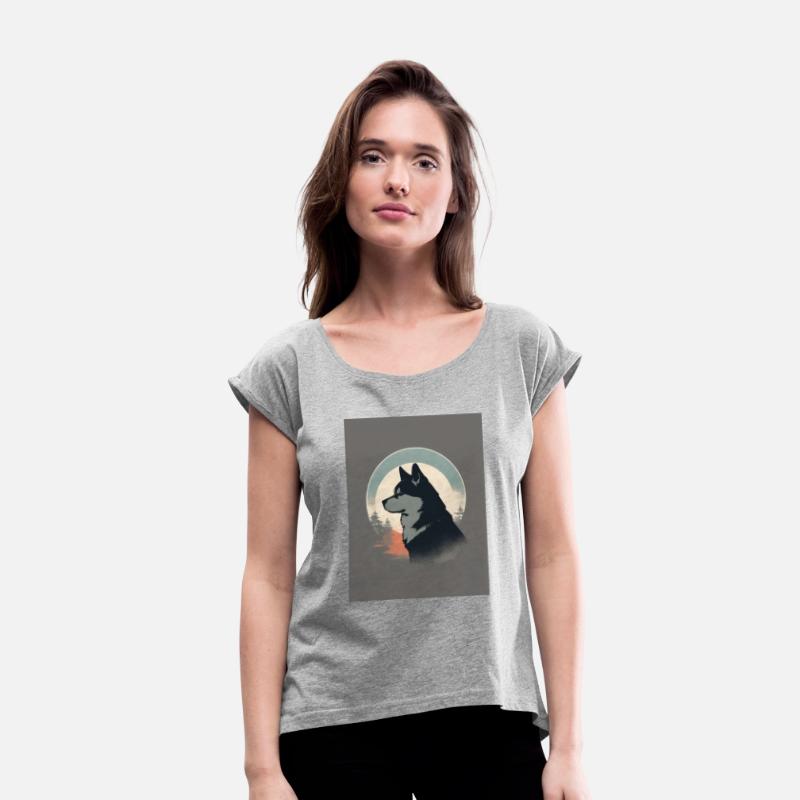 Akita Dog 2 - Japanese Retro Style