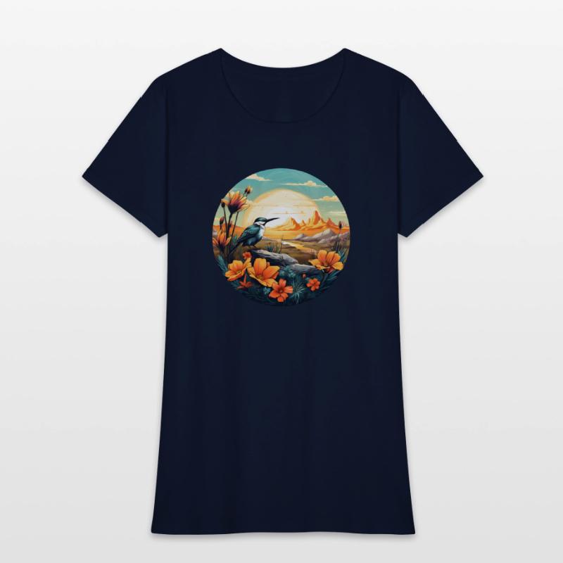 Beautiful Bird And Orange Morning Sunrise