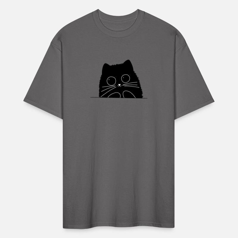 ฺBlack cat playing hide and seek