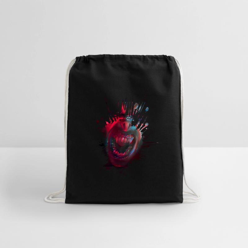 Blot with open mouth of a vampire