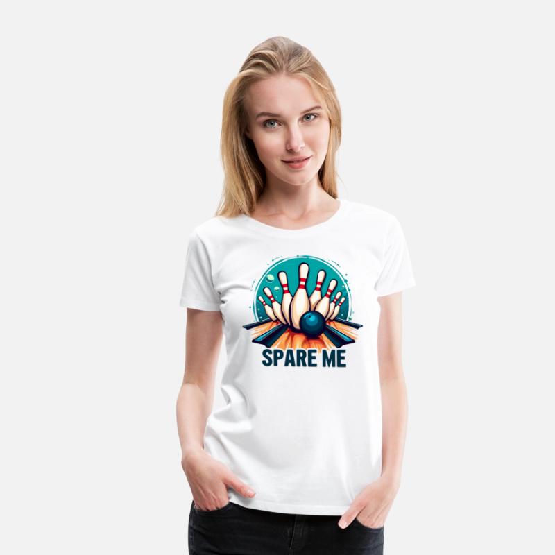 Bowling "Spare Me" Funny Retro Design