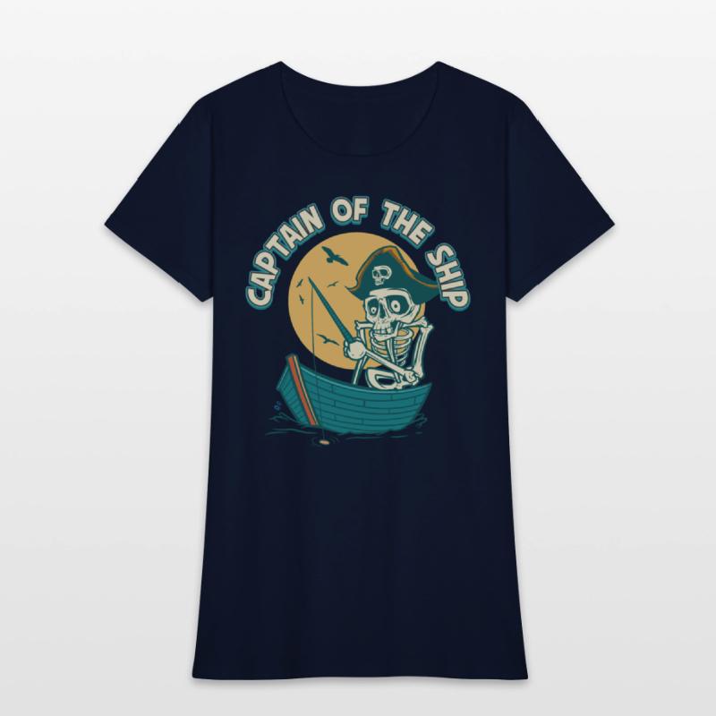 Captain Of The Ship Skeleton Pirate Graphic