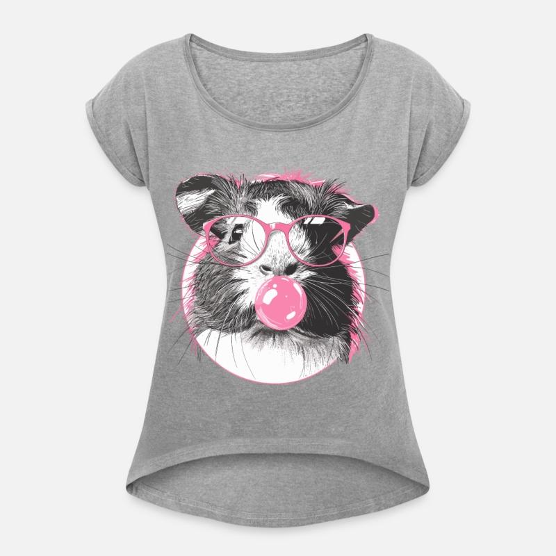 Cool Hipster Guinea Pig with Glasses Bubblegum