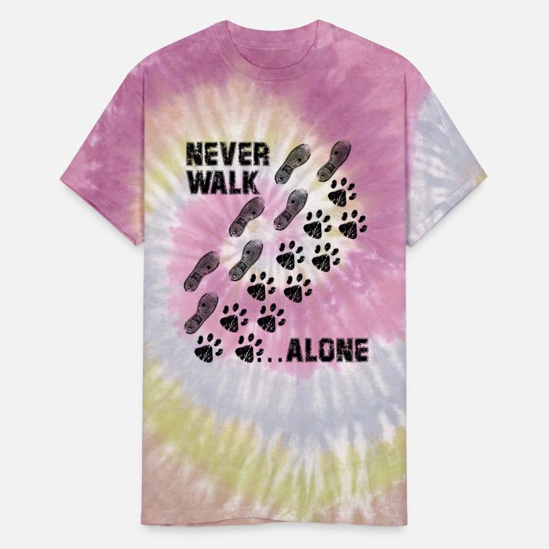 Dog paws shoe print Never Walk Alone dogs