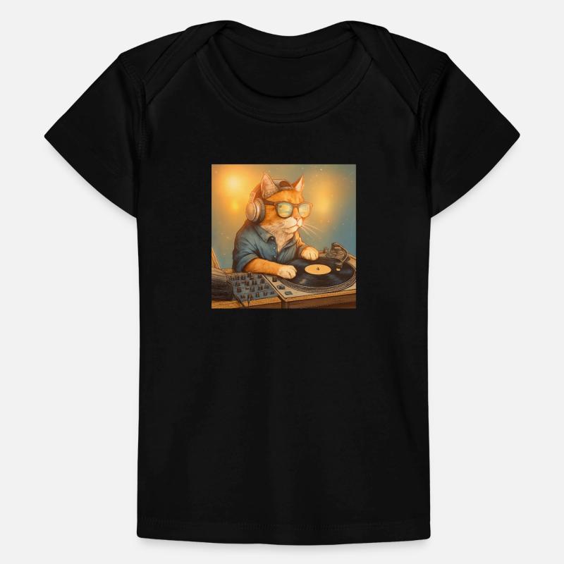 Funny Vintage Cat DJ Tropical Beach Gift