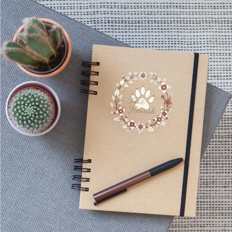 Fur Flourish Botanical Paw Print Empowerment