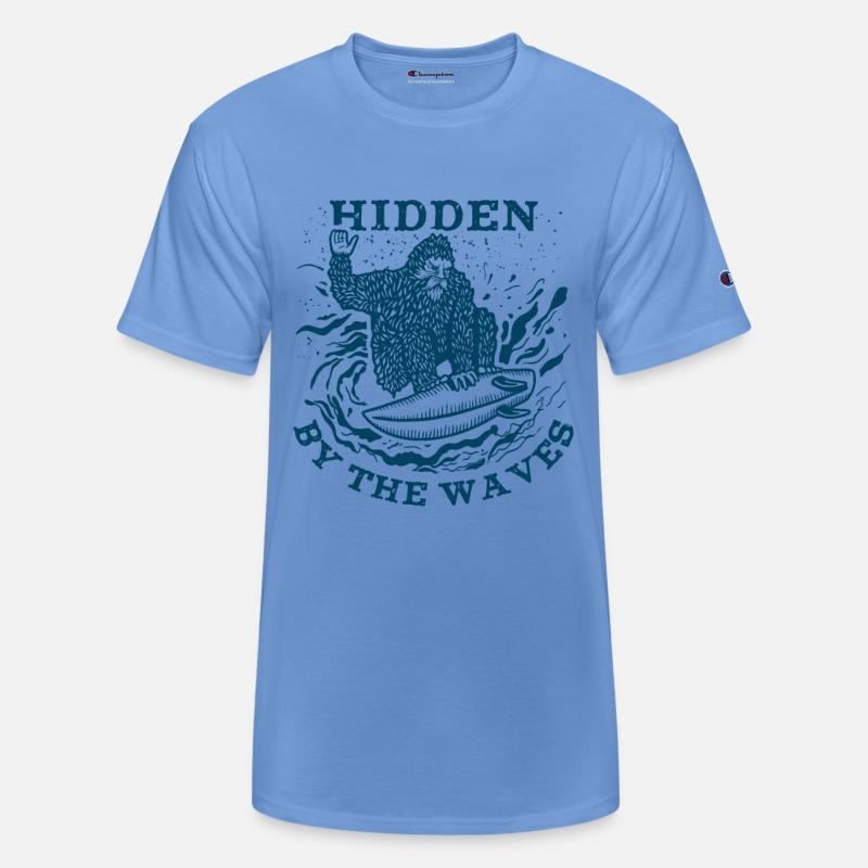 Hidden by the waves Funny Bigfoot Surfing
