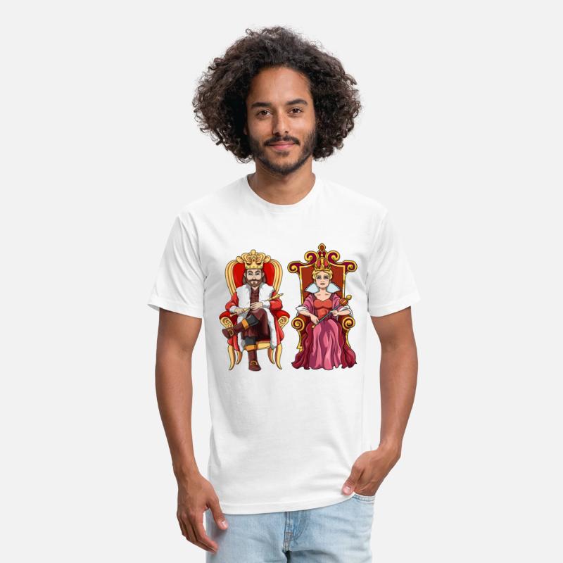 King Queen with Crown on the Throne