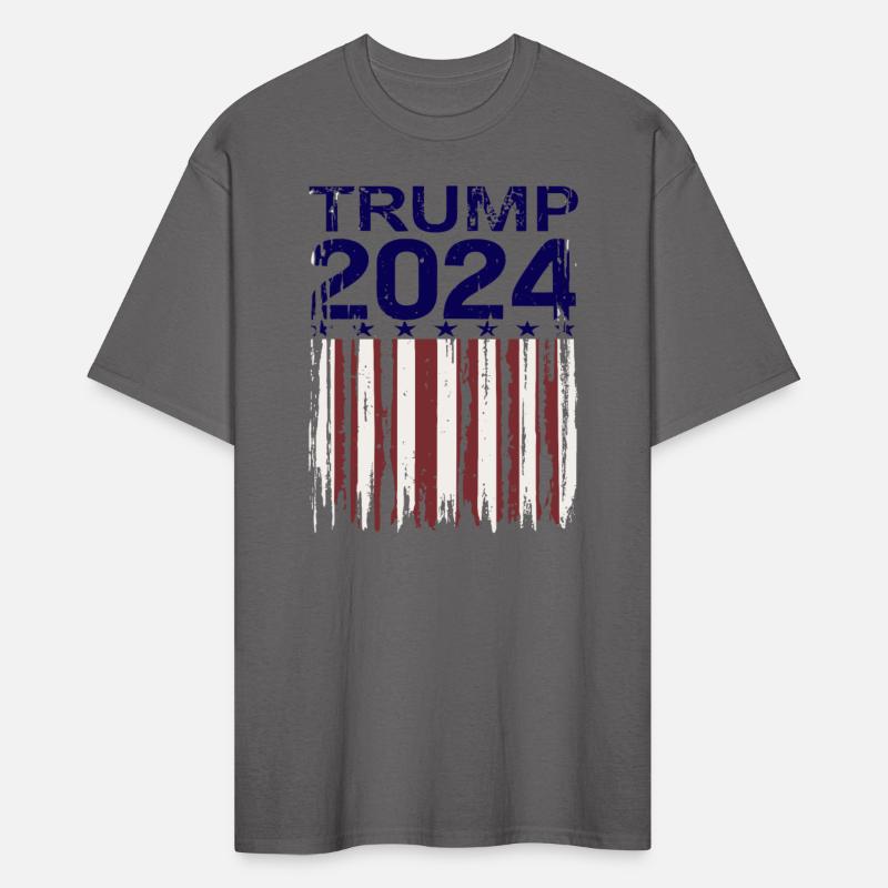 Trump 2024 America USA Grunge Flag