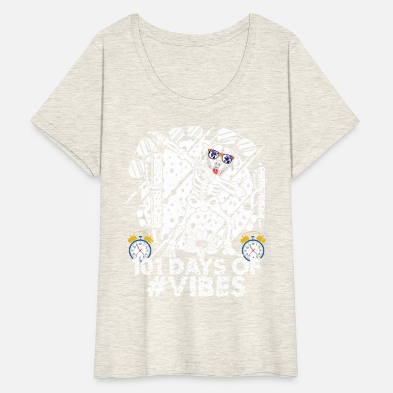 101 days of school vibes funny shirt