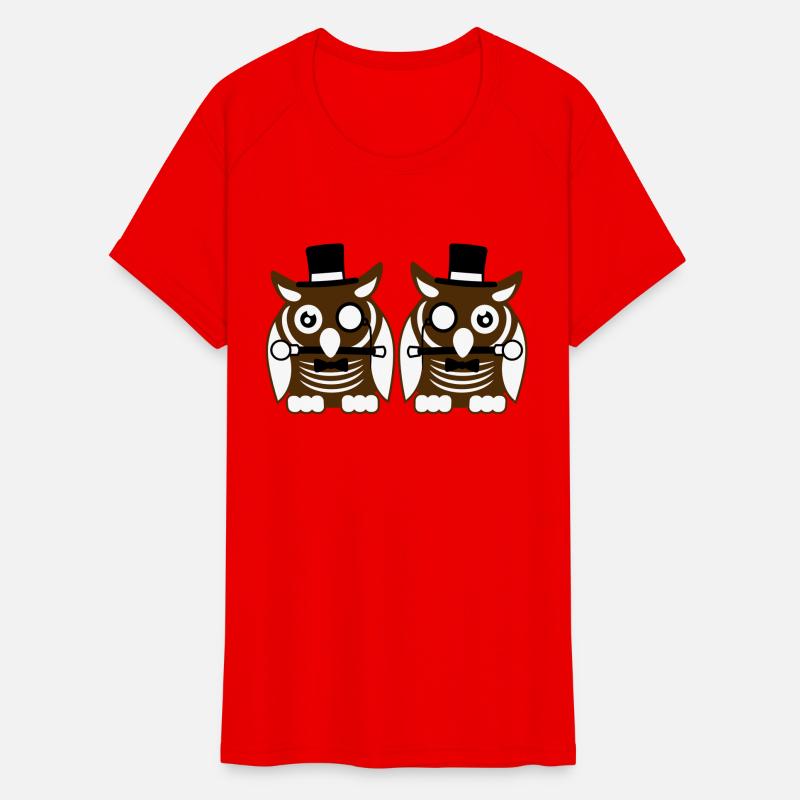 2 owls top hat monocle glasses rich two men team
