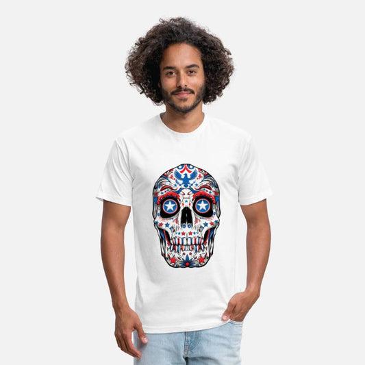 4th July Independence Day Skull