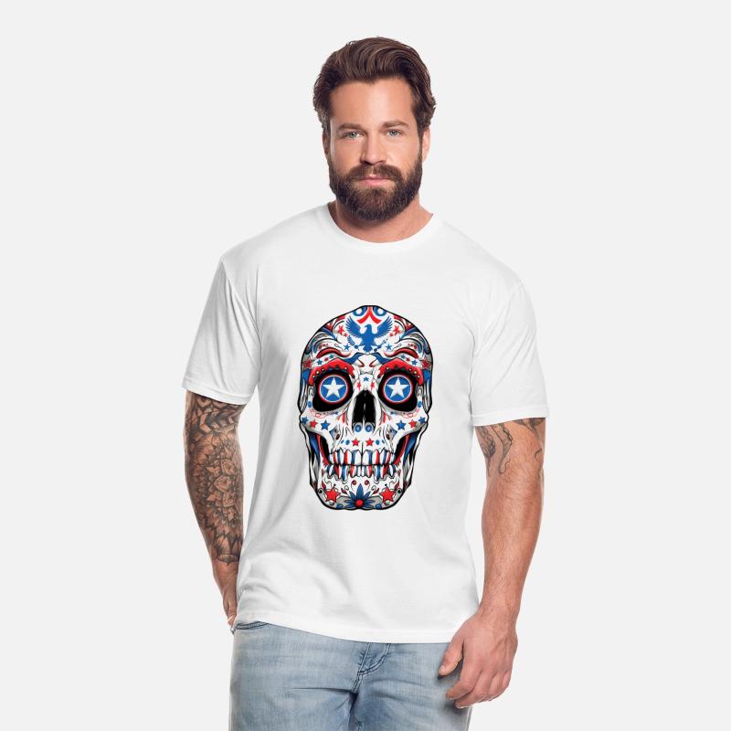 4th July Independence Day Skull