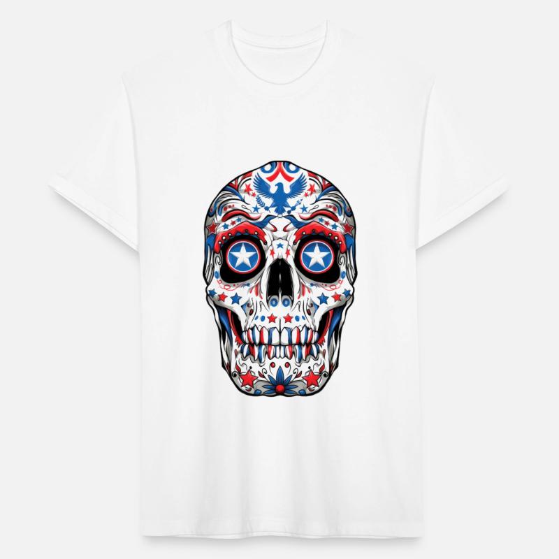 4th July Independence Day Skull