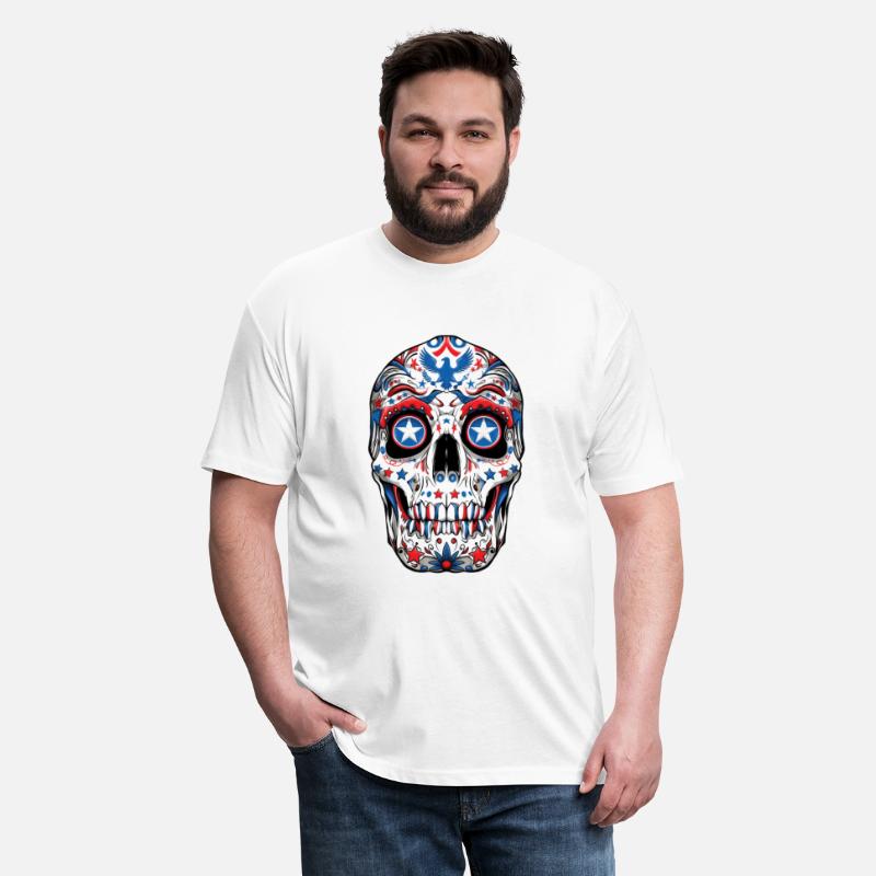 4th July Independence Day Skull