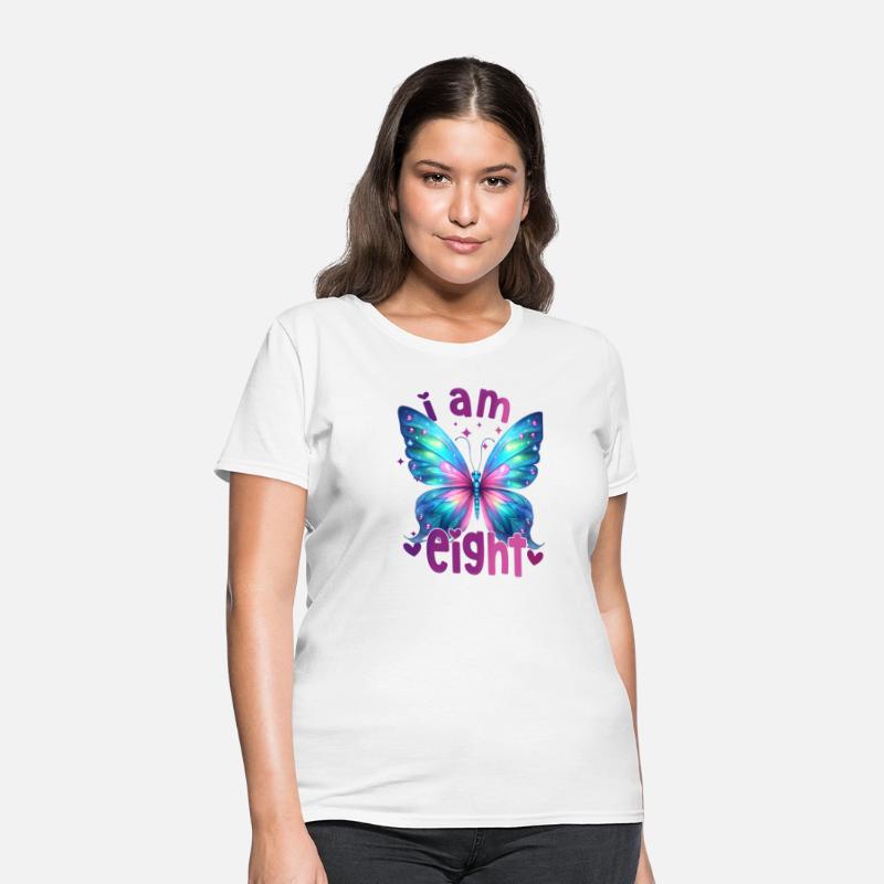 8th Birthday Butterfly 8 Years Eight Finally 8 Bir