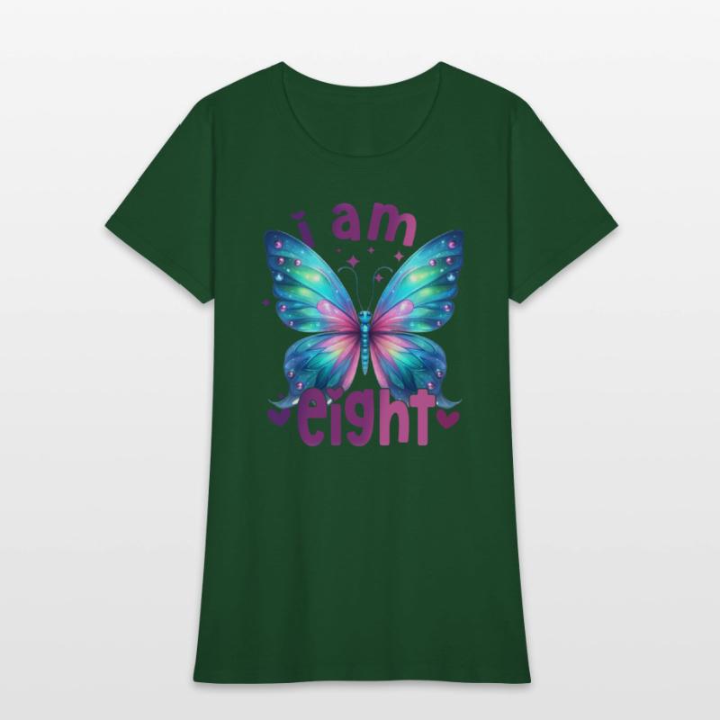 8th Birthday Butterfly 8 Years Eight Finally 8 Bir