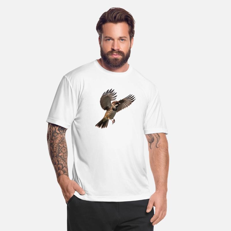 A close-up photo of a cute sparrow bird.