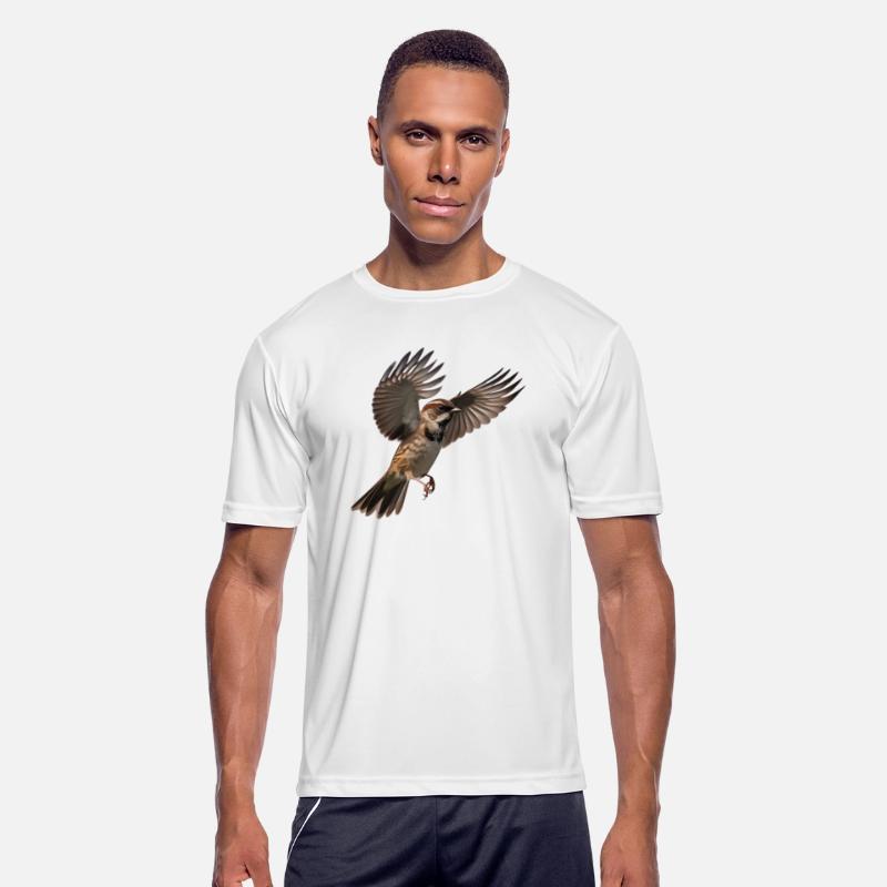 A close-up photo of a cute sparrow bird.