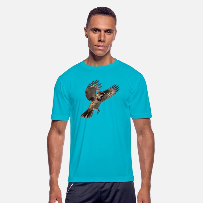 A close-up photo of a cute sparrow bird.