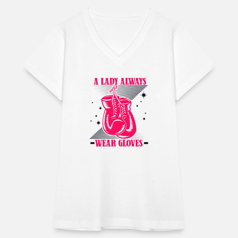 A Lady Always Wear Gloves Kickboxer Fan Muay Thai