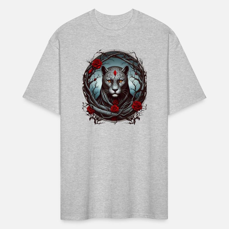 A striking illustration of a panther