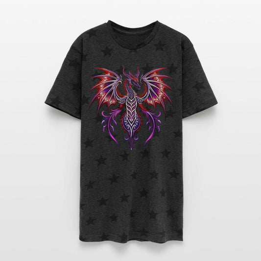 Abstract dragon, vector illustration, tribal drago