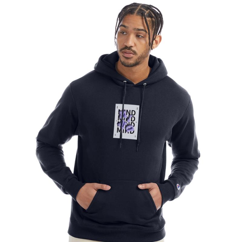 Abstract Purple Blob Typography Design