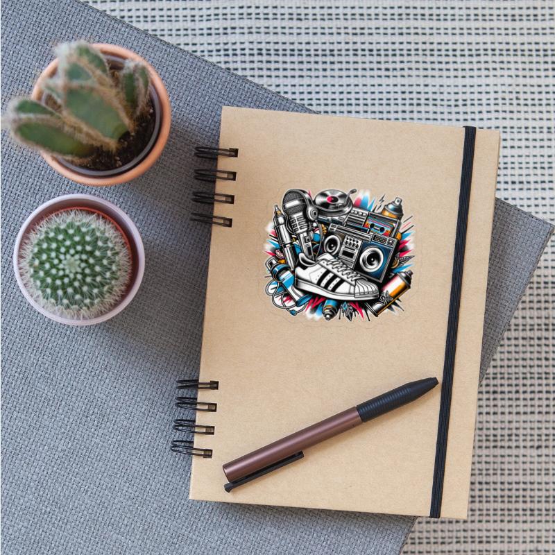 AI 1980s Hip Hop Collage