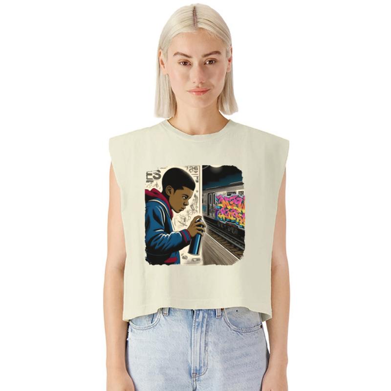 AI Teen in Underground Subway Layup -Masked Border