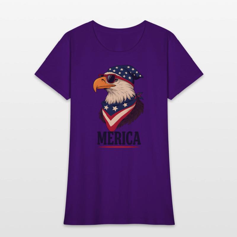 America Sunglass Eagle - Funny 4th of July Graphic