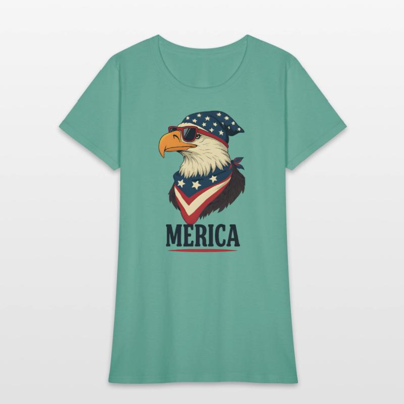 America Sunglass Eagle - Funny 4th of July Graphic
