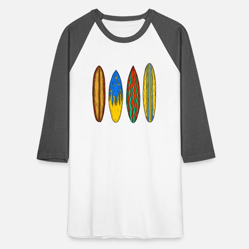 And Colorful Surfboards On Tropical Waves