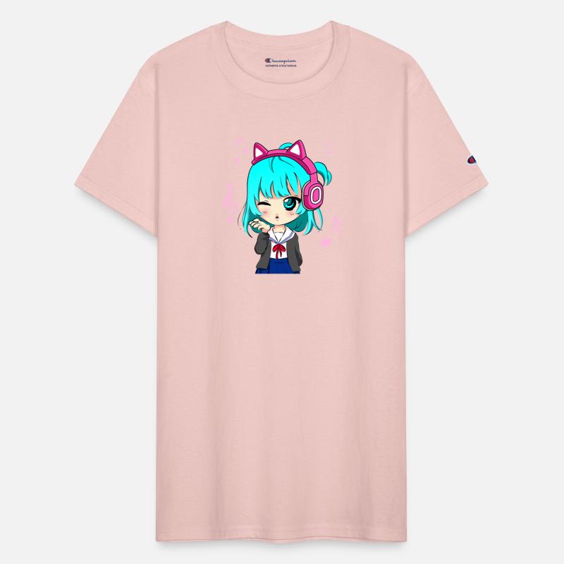 Anime and Music Girl for Teen chibi graphic Anime