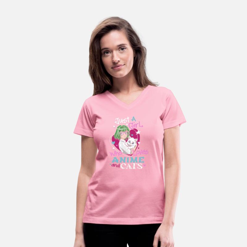 Anime Cats Shirts Just Girl Who Loves Anime And Ca
