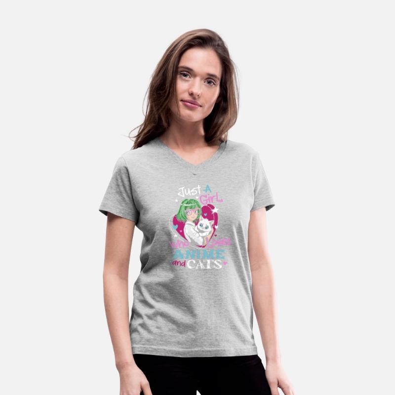 Anime Cats Shirts Just Girl Who Loves Anime And Ca