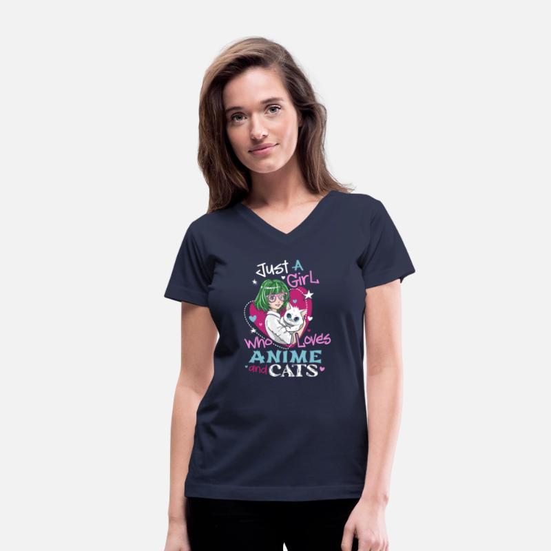Anime Cats Shirts Just Girl Who Loves Anime And Ca