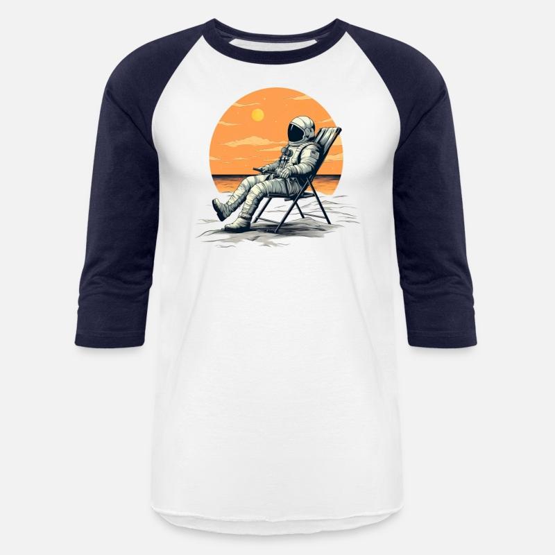 Astronaut Chilling Relaxing Deck Chair Space