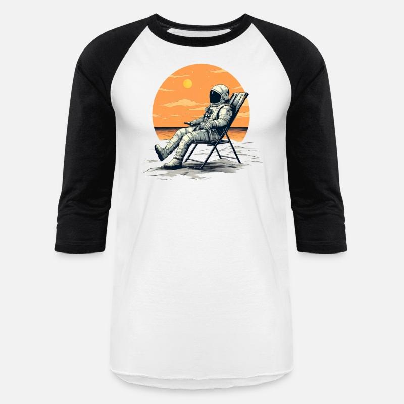 Astronaut Chilling Relaxing Deck Chair Space