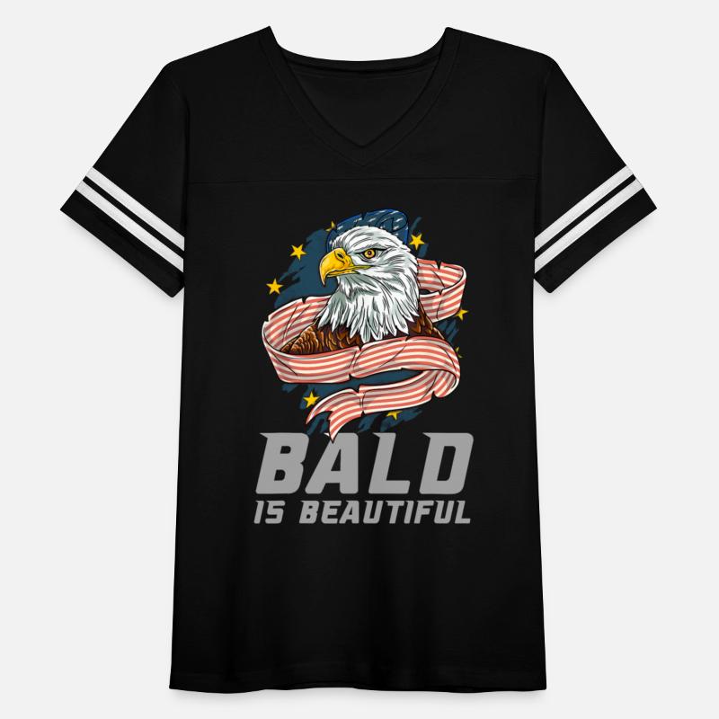 Bald Is Beautiful 4th Of July Funny Eagle USA Flag