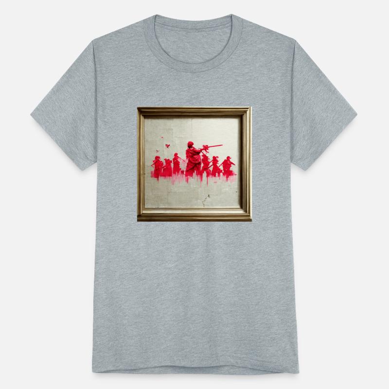 Banksy Style War scene graffiti