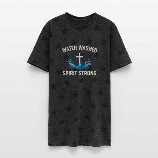 Baptized Water Washed Spirit Strong Cross Splash
