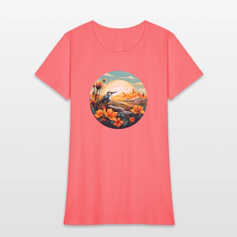 Beautiful Bird And Orange Morning Sunrise