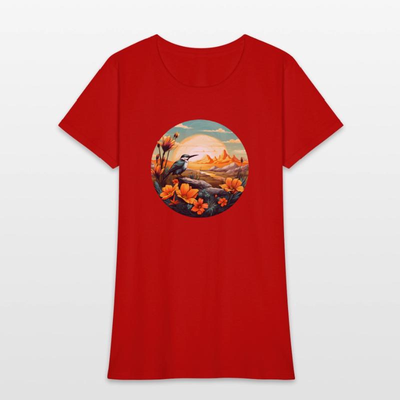 Beautiful Bird And Orange Morning Sunrise