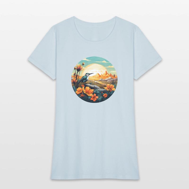 Beautiful Bird And Orange Morning Sunrise