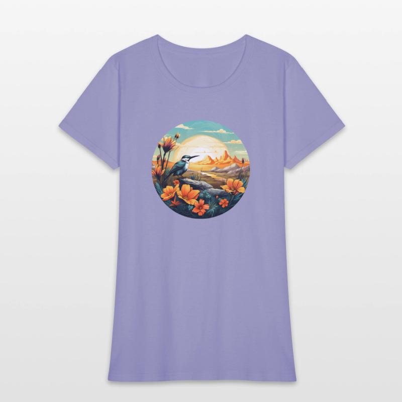 Beautiful Bird And Orange Morning Sunrise