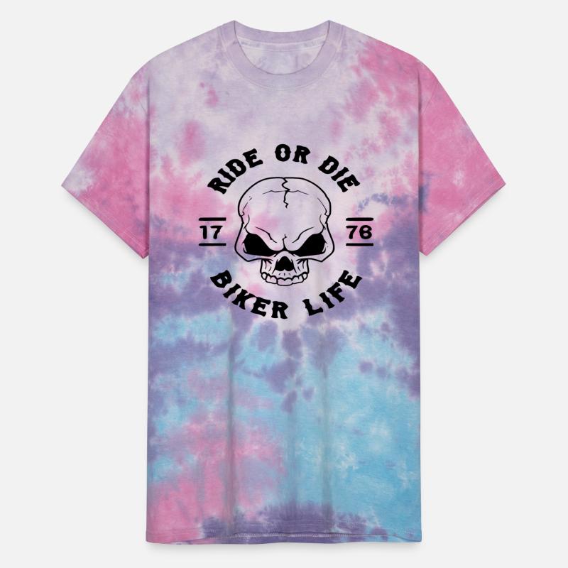 Biker Skull Ride Or Die © WhiteTigerLLC.Com