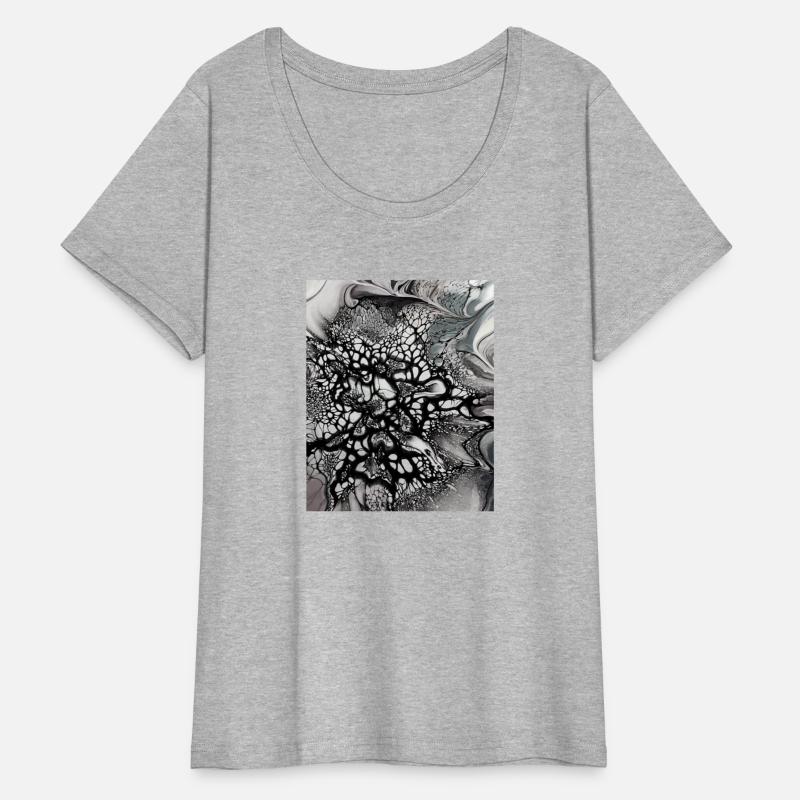 Black and white abstract art. Trendy artist.