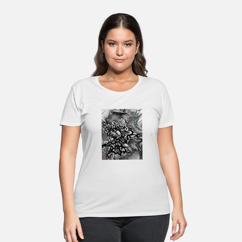 Black and white abstract art. Trendy artist.