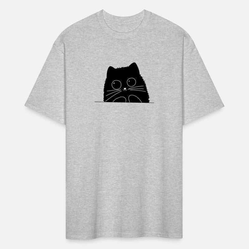 ฺBlack cat playing hide and seek